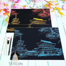 Load image into Gallery viewer, Scratch Painting Kits - 41*28 cm Magic Scratch Art Crafts World Landscape Paper Adult kids decompression toys Creative DIY Gifts