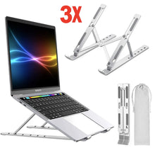 Load image into Gallery viewer, Ergonomic Laptop Stand - Adjustable Foldable Premium Aluminium Stand for upto 17 Inch Laptop