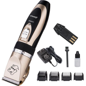 Noise-Free Design Pet Hair Clipper - Rechargeable Dog Trimmer Animal Grooming Cat Cutter Machine Shaver Electric Scissor Remover Haircut